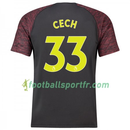 Tenue Arsenal Cech 33 Gardien Domicile 2018-2019 Maillot de Foot
